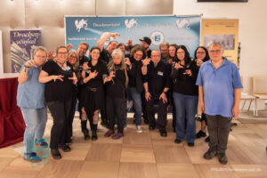 Teamfoto nach der Lesung von Magnus Myst LIVE beim Buchmesse Saar Festival 2026